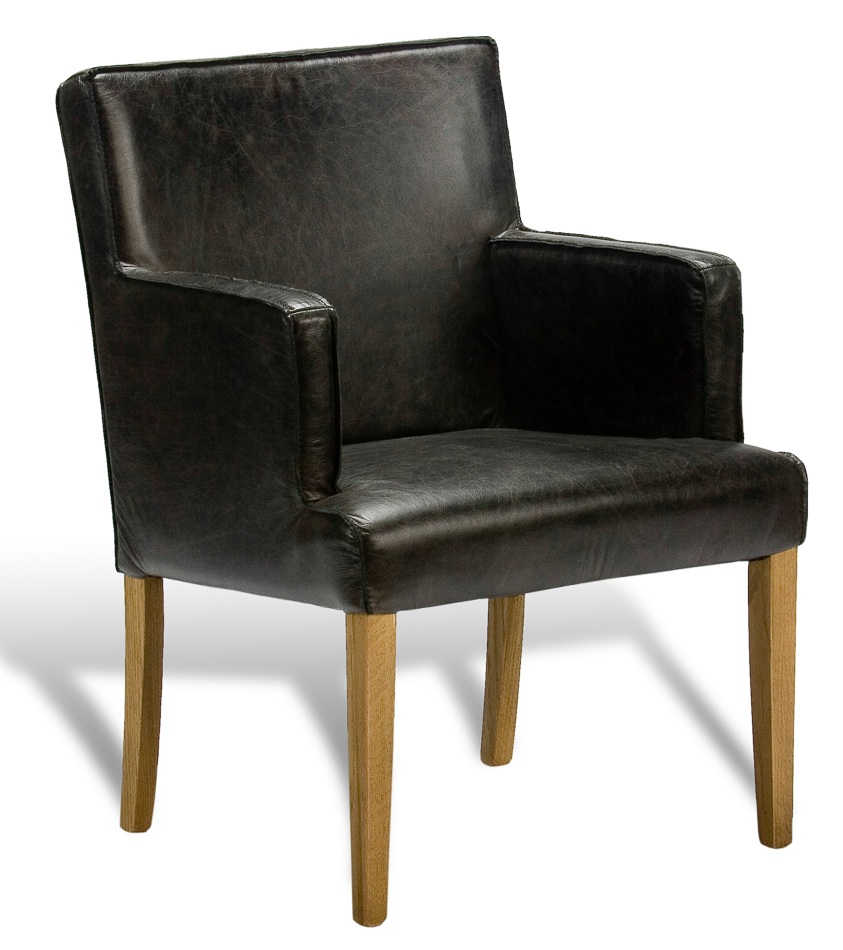 Black Leather Club Chair Natural Oak 2 Set Dane Unlimited Furnishings New
