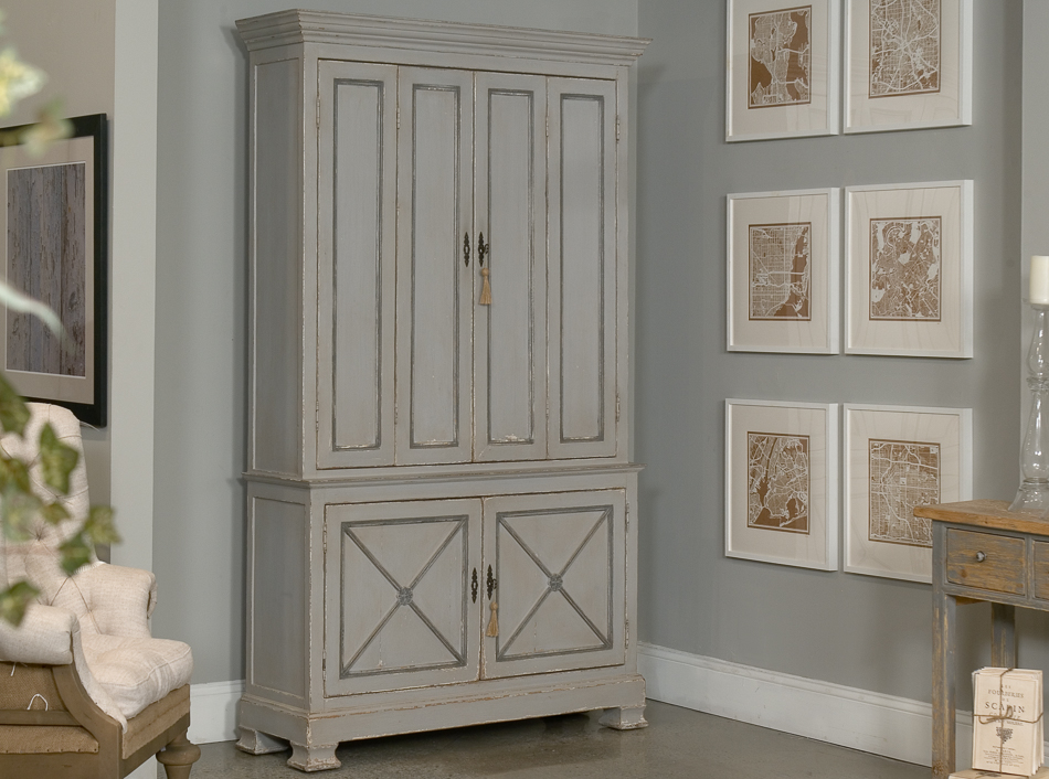 Painted Directoire Style Cabinet , Sarreid Ltd Portal ! | Your Source ...