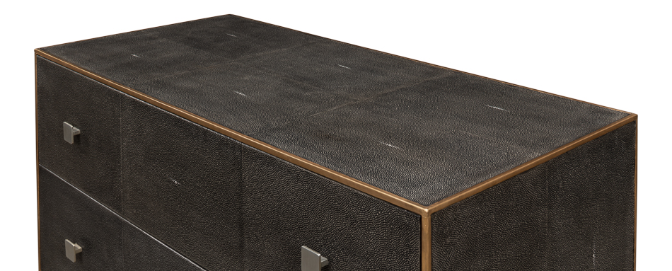 grey shagreen dresser Smith Grey Shagreen Dresser