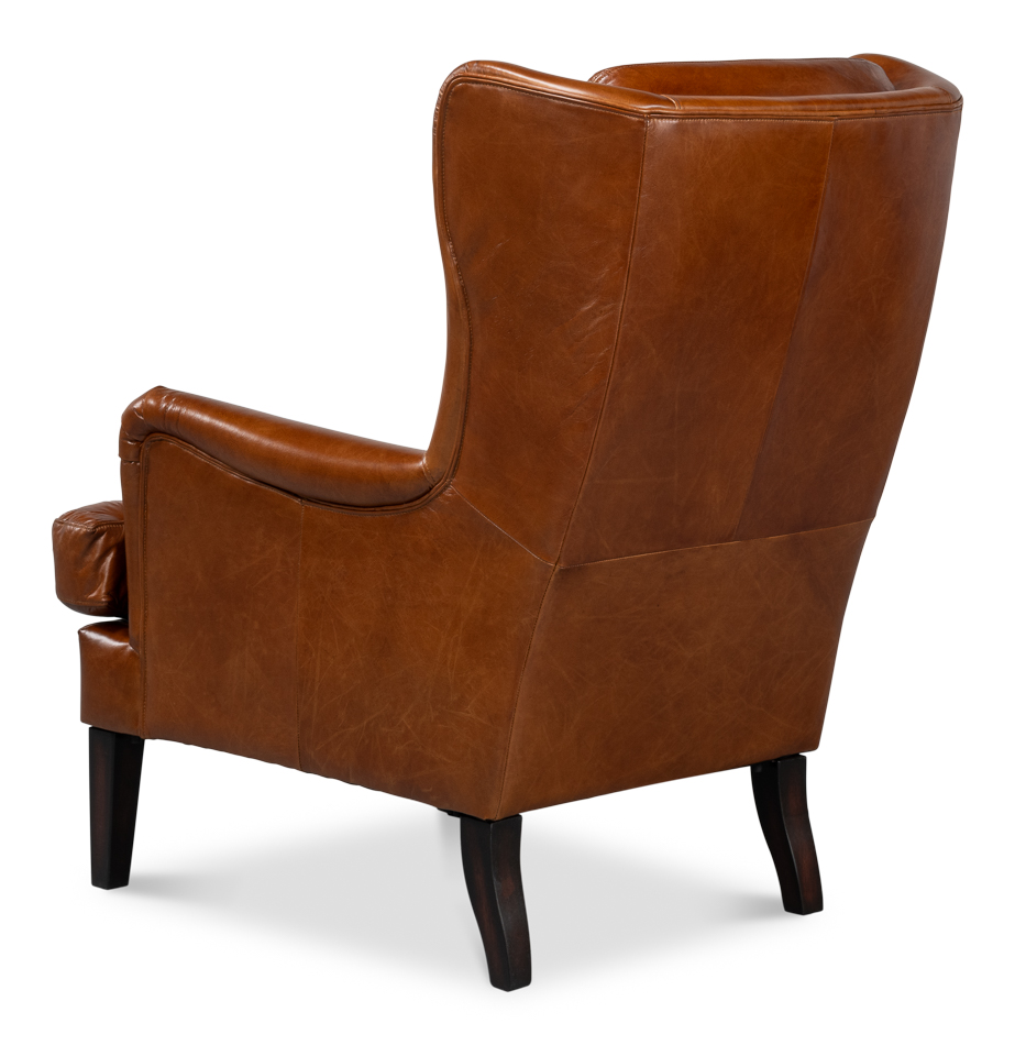 Elite Wing Lounge Chair, Vintage Havana