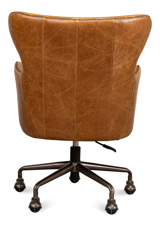 Andrew Jackson Desk Chair, Cuba Brown