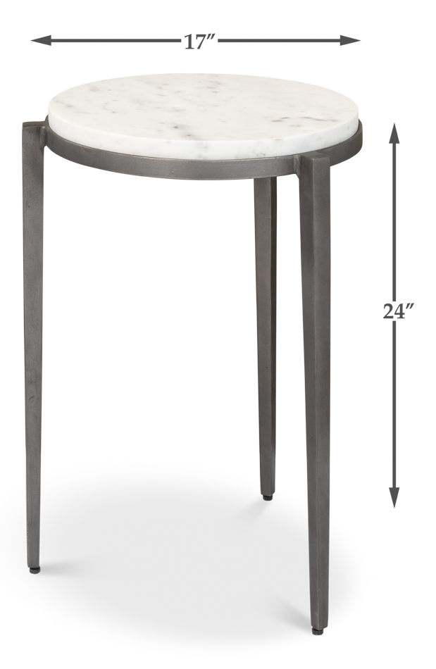 Picture of GABI MARBLE TOP SIDE TABLE