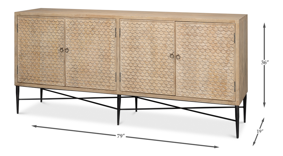 Archie Four Door Sideboard - Thumbnail 4