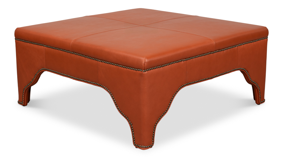 Streetman Cocktail Ottoman, Hermes Brown