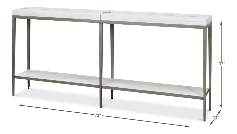 Picture of SOLARIS WHITE CONSOLE TABLE