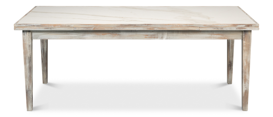 mardee rafanan マルデ Rect. Extension Dining Table, As Shown