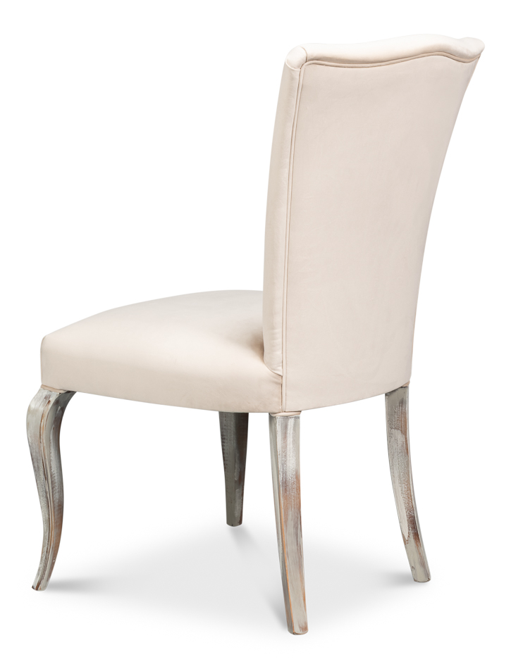 Sidechair, Grey Oak, Taupe Velvet